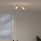 vidaXL Σποτ οροφής με προβολείς Νίκελ 26 x 6,5 x 11,5 εκ Μέταλλο