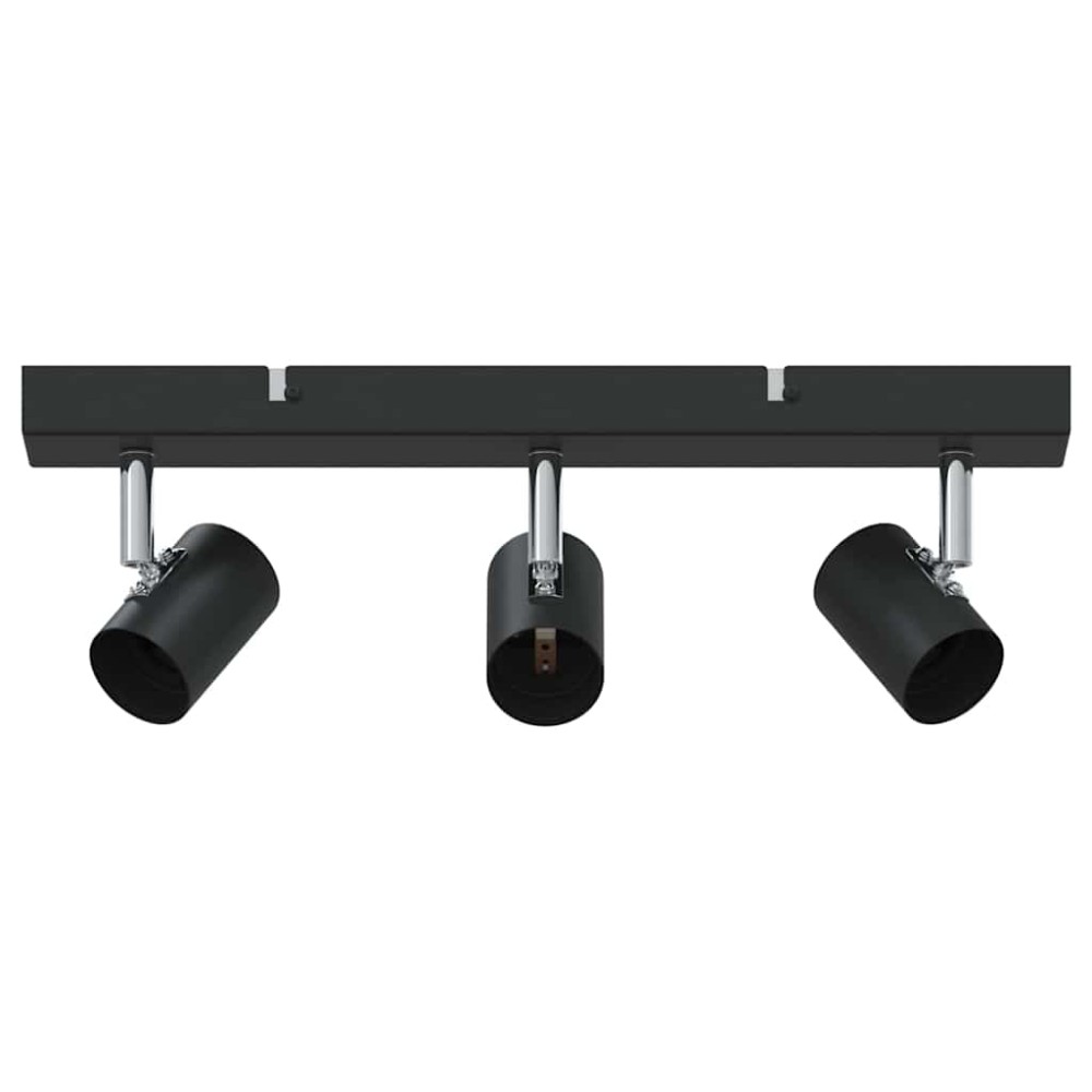 vidaXL Σποτ οροφής με προβολείς Μαύρο 38 x 6,5 x 11,5 εκ Μέταλλο