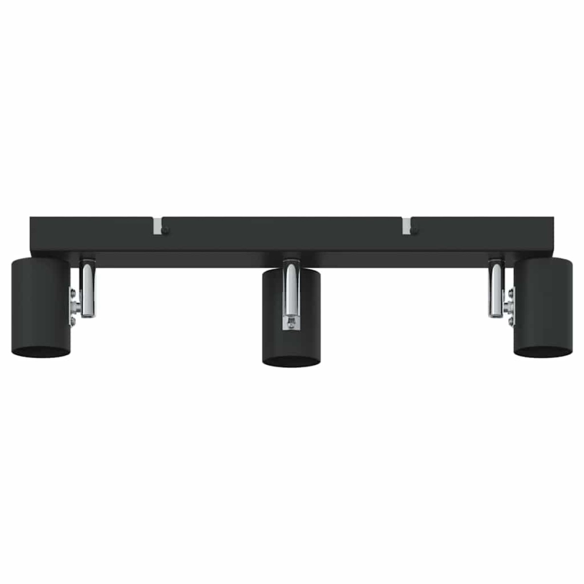 vidaXL Σποτ οροφής με προβολείς Μαύρο 38 x 6,5 x 11,5 εκ Μέταλλο