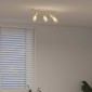 vidaXL Σποτ οροφής με προβολείς Νίκελ 38 x 6,5 x 11,5 εκ Μέταλλο