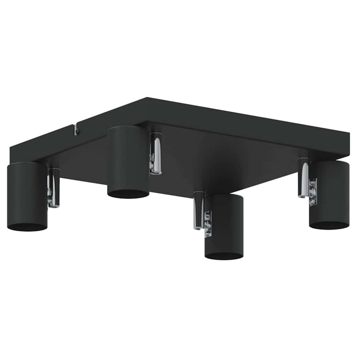 vidaXL Σποτ οροφής με προβολείς Μαύρο 26,5 x 26 x 11,5 εκ Μέταλλο