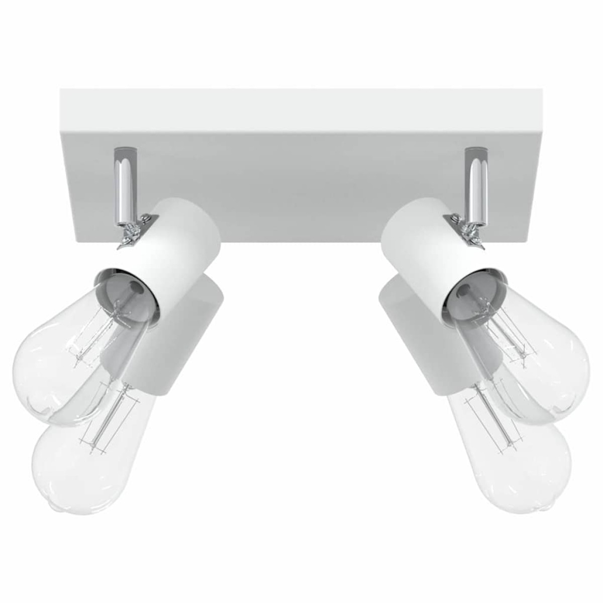 vidaXL Σποτ οροφής με προβολείς Λευκό 26 x 26 x 11,5 εκ Μέταλλο