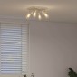 vidaXL Σποτ οροφής με προβολείς Νίκελ 26,5 x 26 x 11,5 εκ Μέταλλο