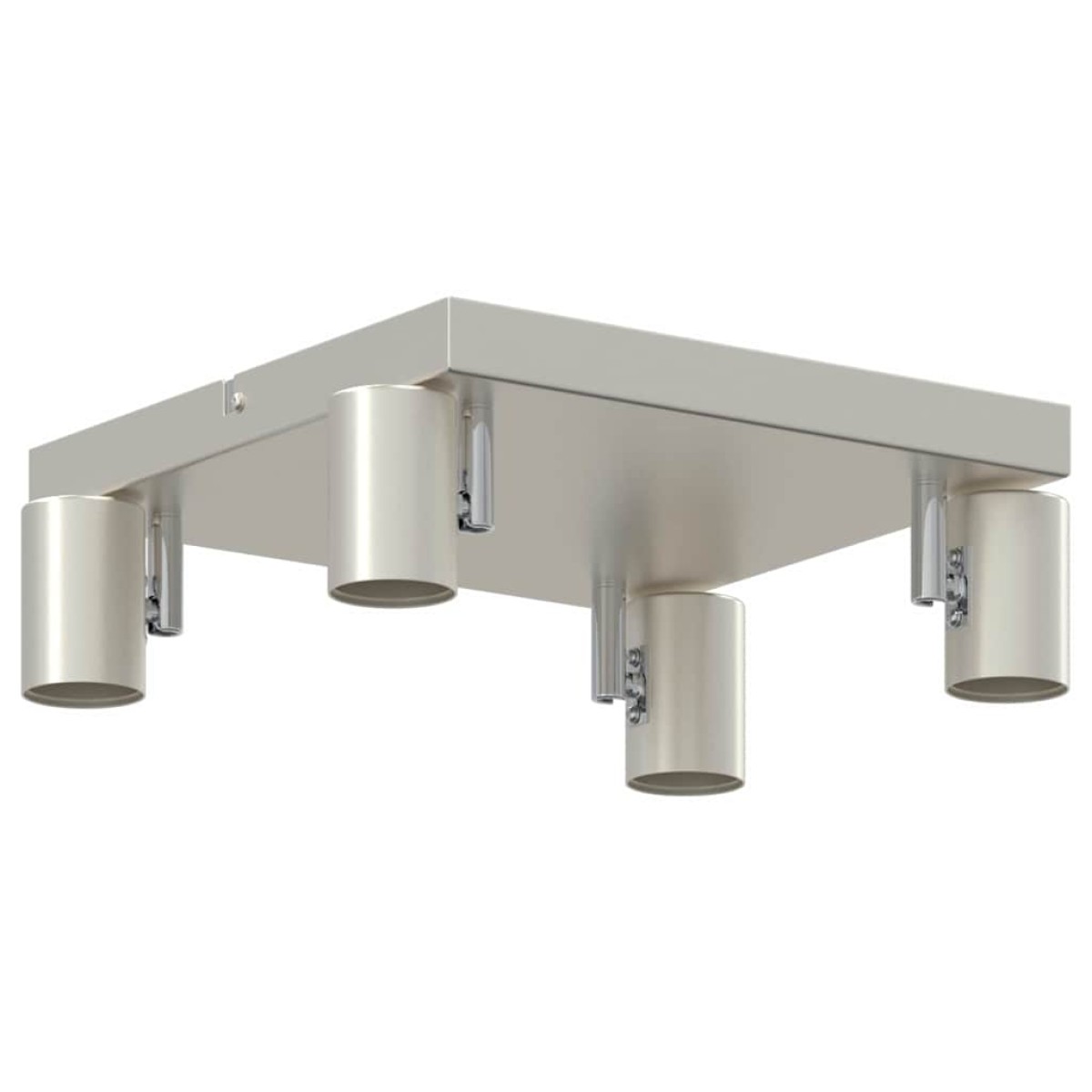 vidaXL Σποτ οροφής με προβολείς Νίκελ 26,5 x 26 x 11,5 εκ Μέταλλο