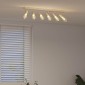 vidaXL Σποτ οροφής με προβολείς Νίκελ 73 x 6,5 x 11,5 εκ Μέταλλο