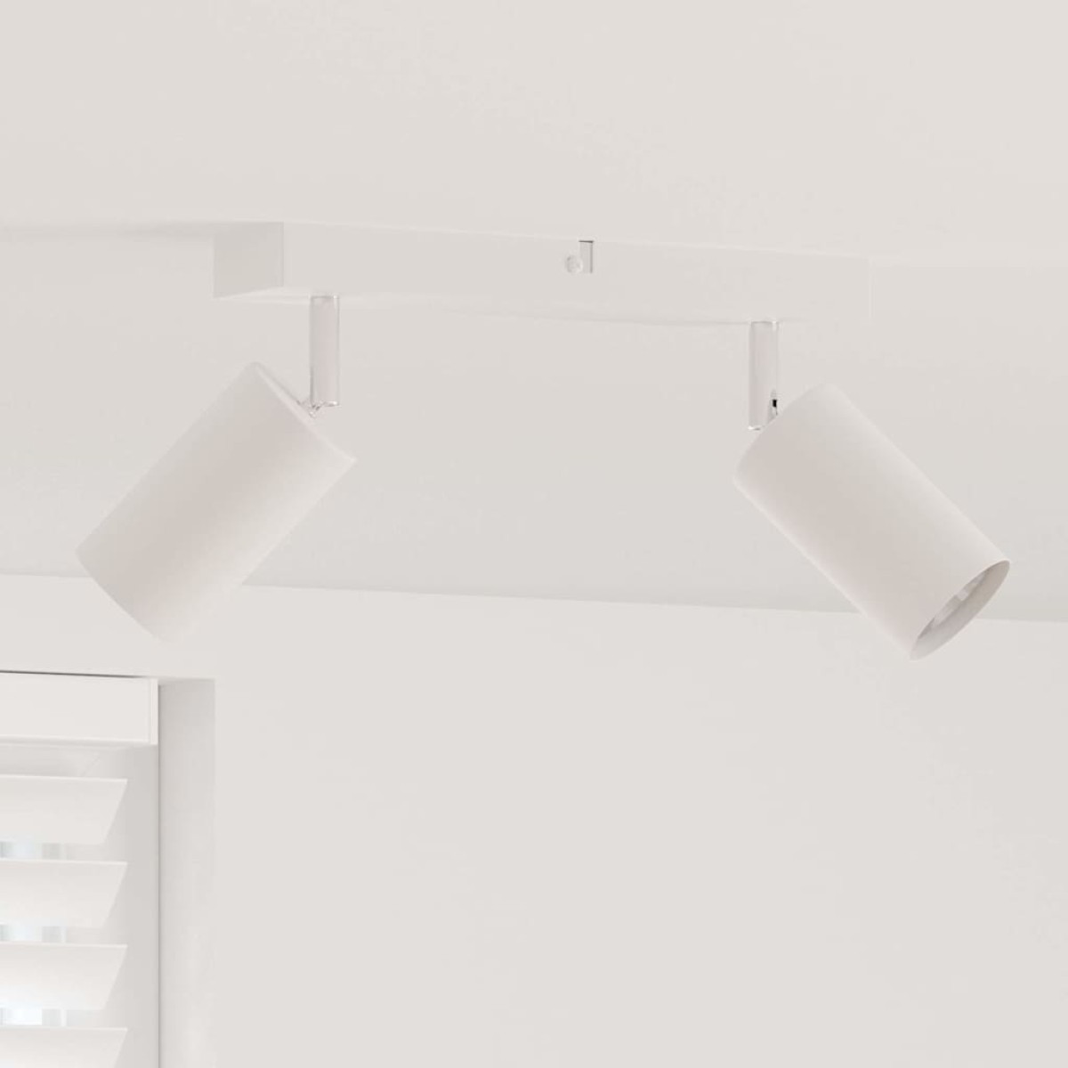 vidaXL Σποτ οροφής με προβολείς Λευκό 26 x 6 x 16 εκ Μέταλλο