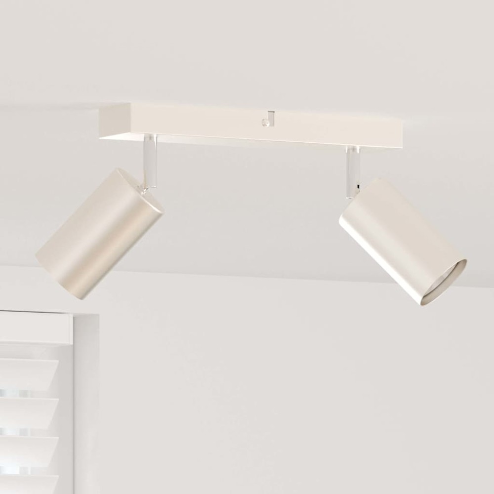 vidaXL Σποτ οροφής με προβολείς Νίκελ 26 x 6 x 16 εκ Μέταλλο