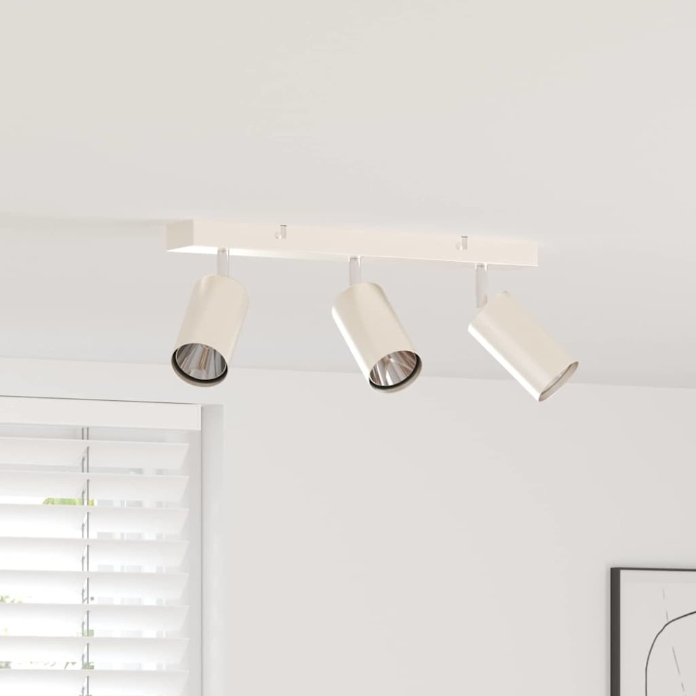 vidaXL Σποτ οροφής με προβολείς Νίκελ 38 x 6 x 16 εκ Μέταλλο