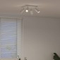 vidaXL Σποτ οροφής με προβολείς Λευκό 26 x 26 x 16 εκ Μέταλλο