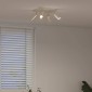 vidaXL Σποτ οροφής με προβολείς Νίκελ 26 x 26 x 16 εκ Μέταλλο