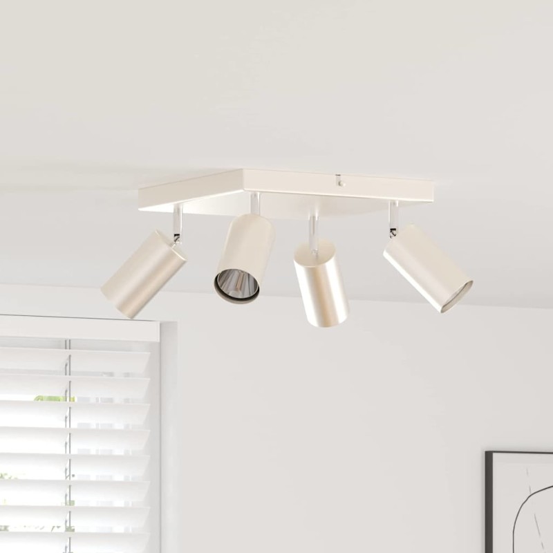 vidaXL Σποτ οροφής με προβολείς Νίκελ 26 x 26 x 16 εκ Μέταλλο