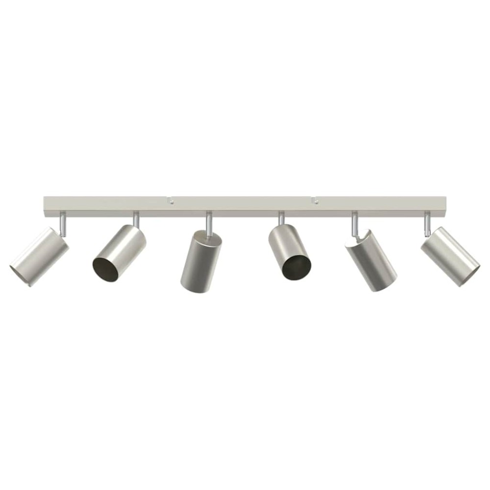 vidaXL Σποτ οροφής με προβολείς Νίκελ 73 x 6 x 16 εκ Μέταλλο