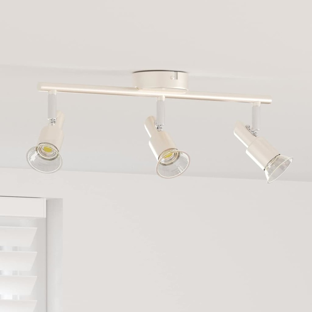 vidaXL Σποτ οροφής με προβολείς Νίκελ 39 x 10,5 x 10,5 εκ Ατσάλι