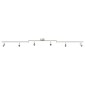 vidaXL Σποτ οροφής με προβολείς Νίκελ 176,5 x 9,5 x 14 εκ Ατσάλι