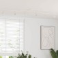 vidaXL Σποτ οροφής με προβολείς Νίκελ 176,5 x 9,5 x 14 εκ Ατσάλι