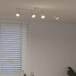 vidaXL Σποτ οροφής με προβολείς Λευκό 70 x 12,5 x 10,5 εκ Μέταλλο