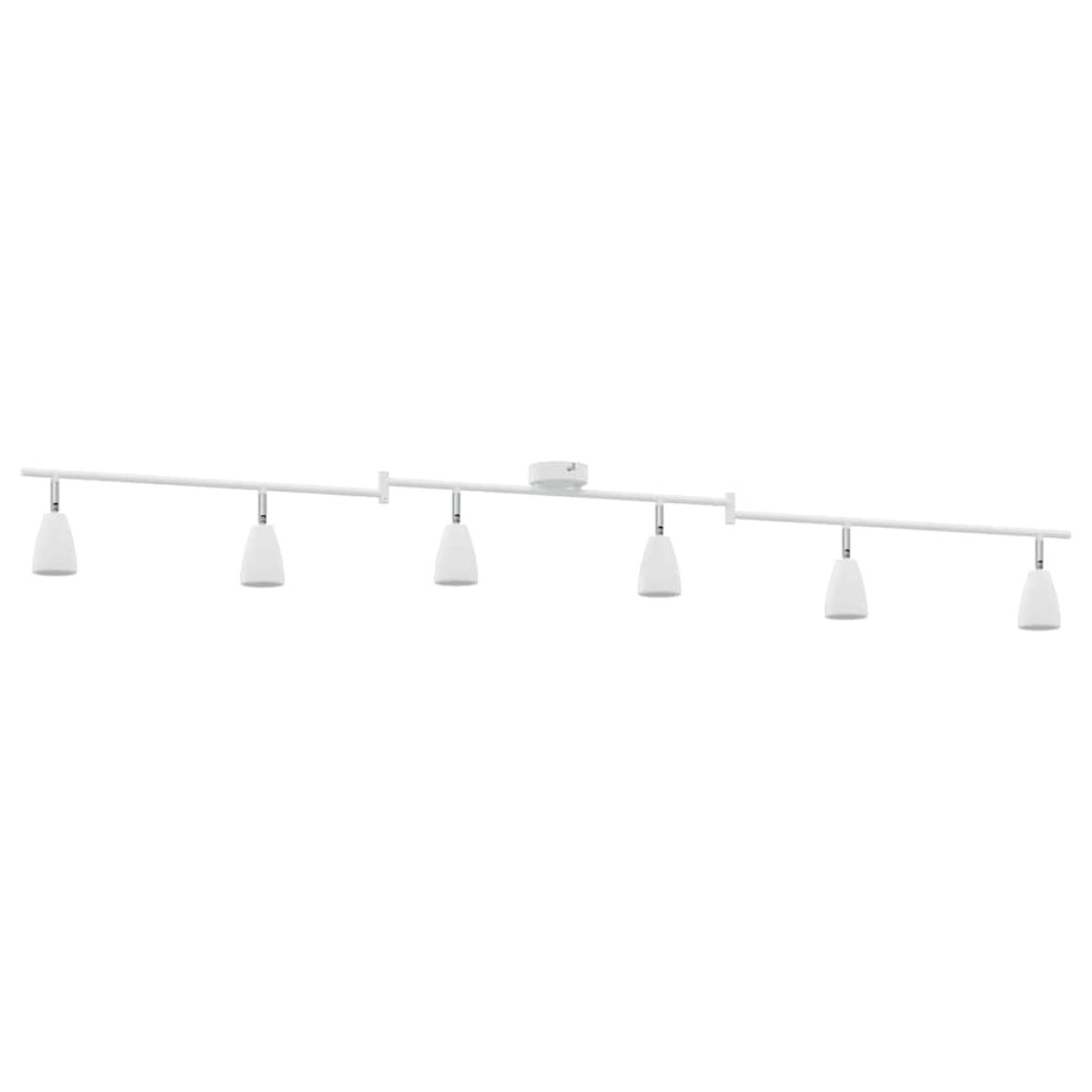 vidaXL Σποτ οροφής με προβολείς Λευκό 176,5 x 12,5 x 13,5 εκ Μέταλλο