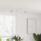 vidaXL Σποτ οροφής με προβολείς Λευκό 176,5 x 12,5 x 13,5 εκ Μέταλλο