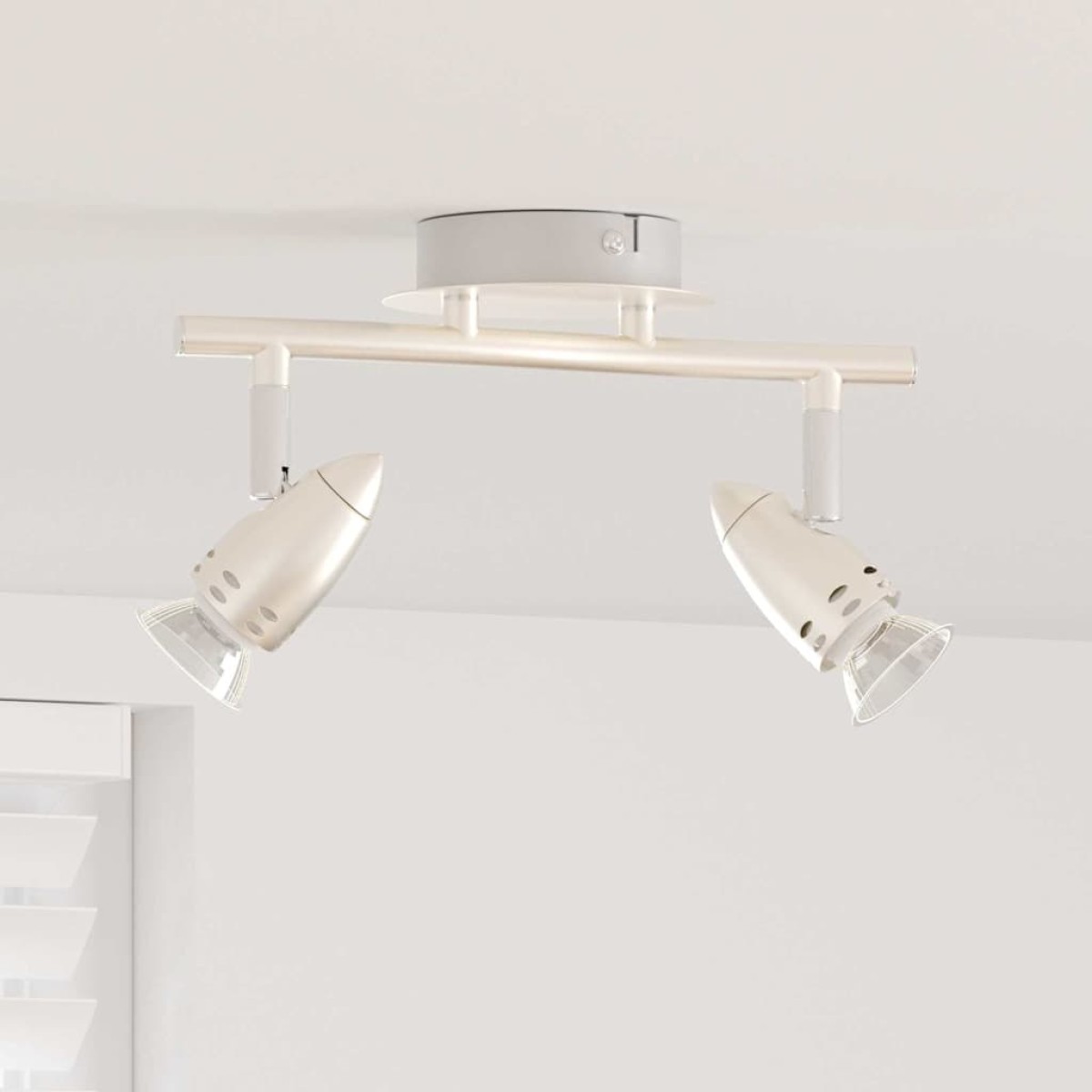 vidaXL Σποτ οροφής με προβολείς Νίκελ 27 x 10 x 12 εκ Μέταλλο
