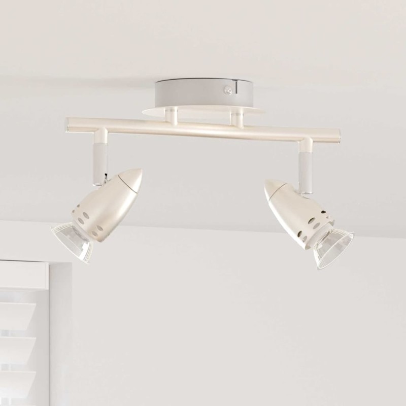 vidaXL Σποτ οροφής με προβολείς Νίκελ 27 x 10 x 12 εκ Μέταλλο