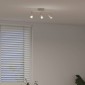 vidaXL Σποτ οροφής με προβολείς Νίκελ 36,5 x 10 x 12,5 εκ Μέταλλο
