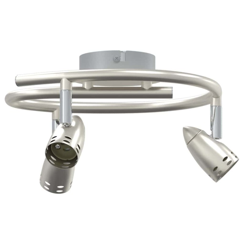 vidaXL Σποτ οροφής με προβολείς Νίκελ 24 x 22 x 12,5 εκ Μέταλλο