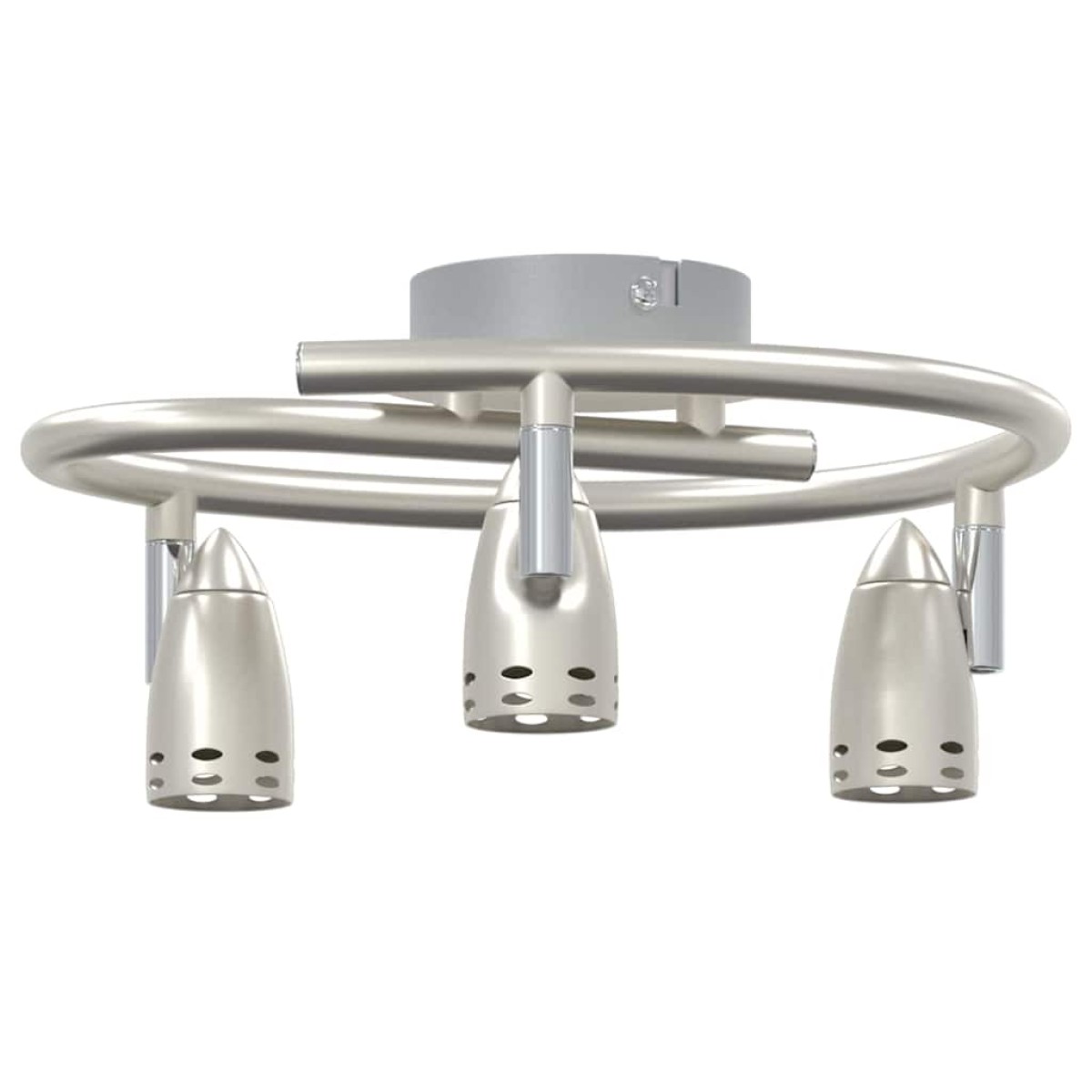 vidaXL Σποτ οροφής με προβολείς Νίκελ 24 x 22 x 12,5 εκ Μέταλλο