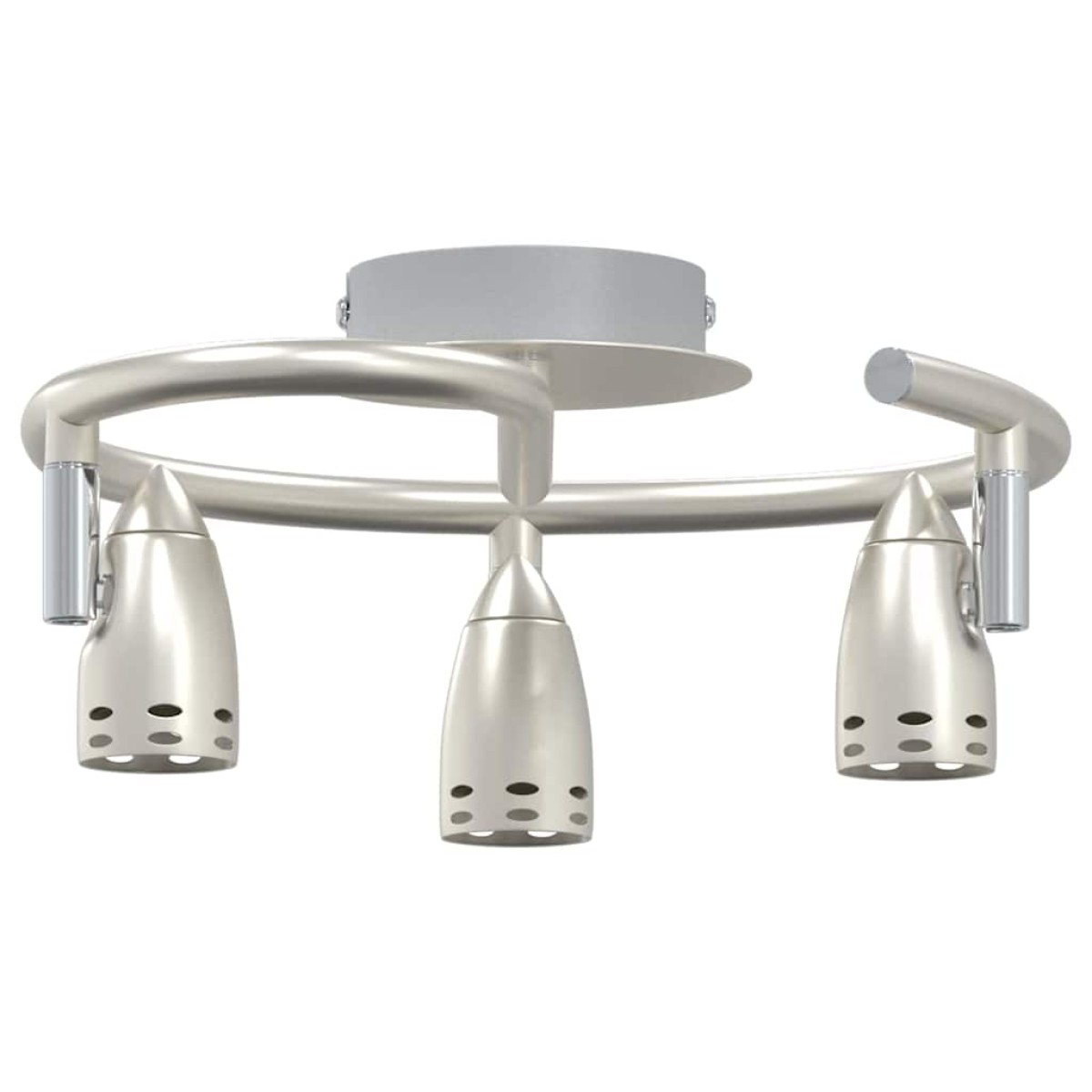 vidaXL Σποτ οροφής με προβολείς Νίκελ 24 x 22 x 12,5 εκ Μέταλλο