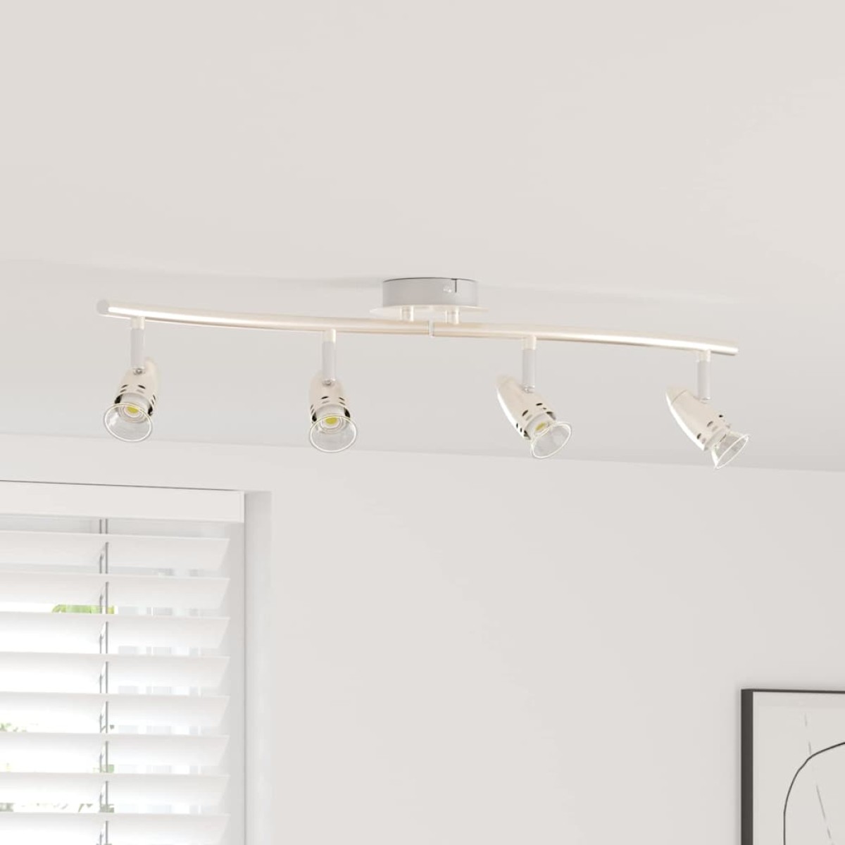 vidaXL Σποτ οροφής με προβολείς Νίκελ 61 x 10 x 12,5 εκ Μέταλλο