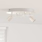 vidaXL Σποτ οροφής Νίκελ 29 x 29 x 11 εκ Χάλυβας και Γυαλί