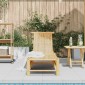 vidaXL Ξαπλώστρα από Μπαμπού 55 x 199 x 30 εκ.