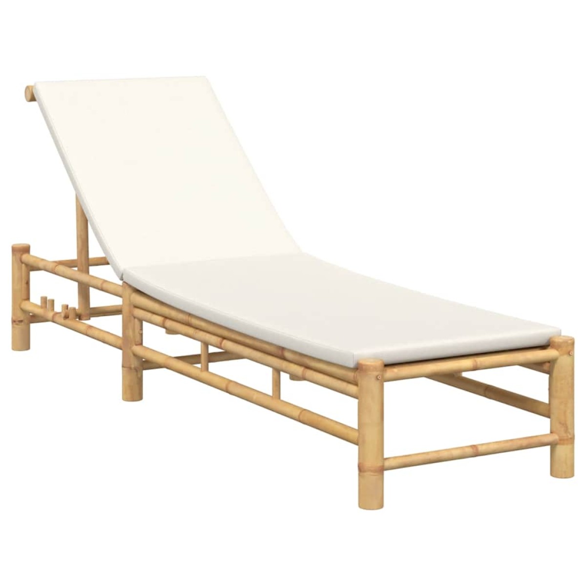 vidaXL Ξαπλώστρα με Μαξιλάρια 55 x 199 x 30 εκ. από Μπαμπού