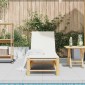 vidaXL Ξαπλώστρα με Μαξιλάρια 55 x 199 x 30 εκ. από Μπαμπού
