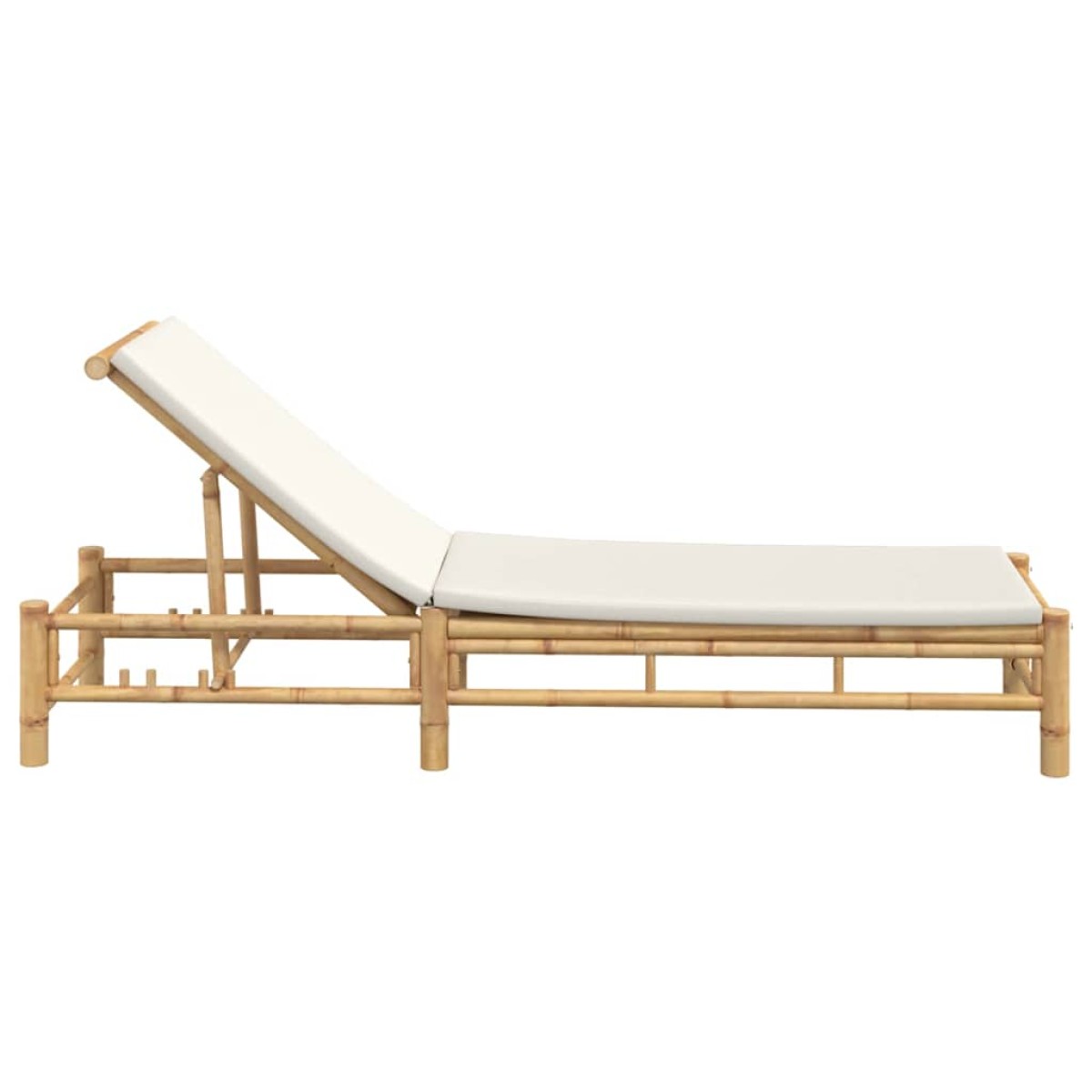 vidaXL Ξαπλώστρα με Μαξιλάρια 55 x 199 x 30 εκ. από Μπαμπού
