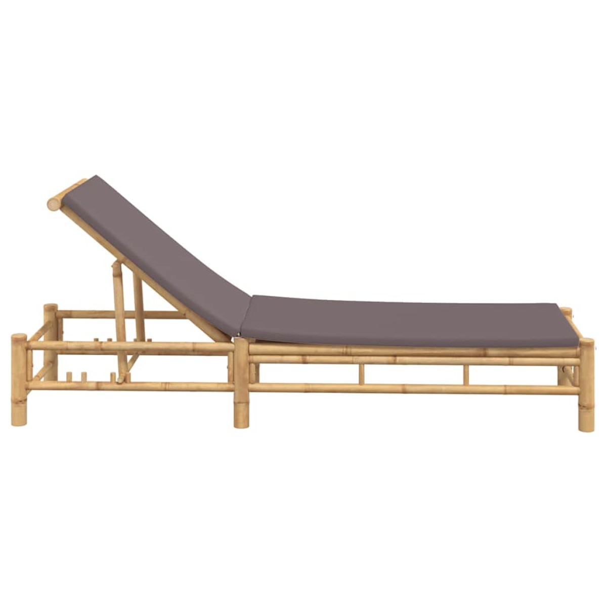 vidaXL Ξαπλώστρα με Μαξιλάρια 55 x 199 x 30 εκ. από Μπαμπού