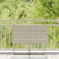 vidaXL Πτυσσόμενο τραπέζι κήπου ανοιχτό γκρι 90x51x75 cm Poly Rattan