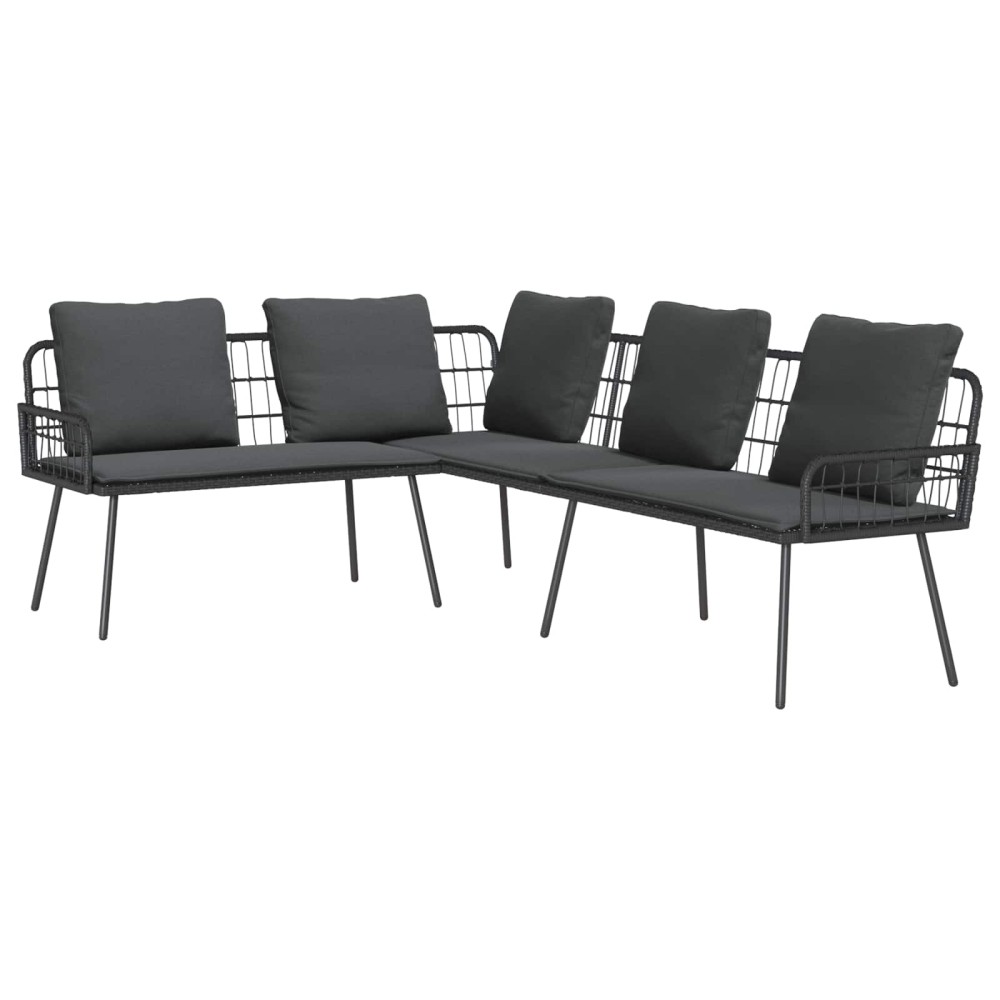 vidaXL Καναπές με μαξιλάρι Ανθρακί 173 x 231 x 90 εκ. Ατσάλι