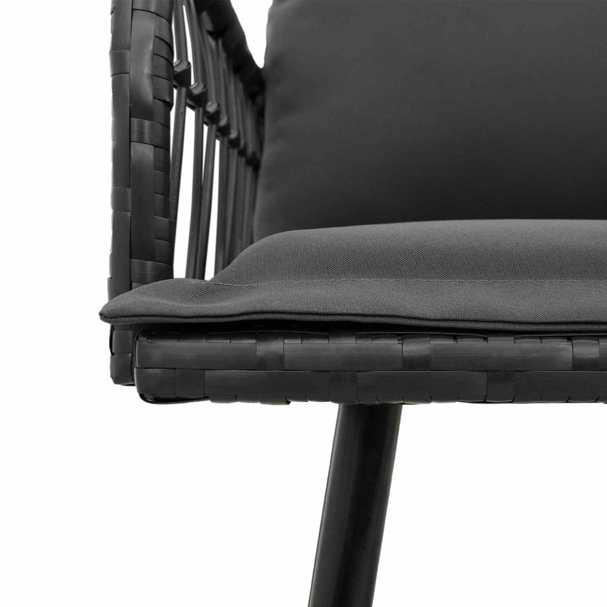 vidaXL Καναπές με μαξιλάρι Ανθρακί 173 x 231 x 90 εκ. Ατσάλι