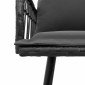 vidaXL Καναπές με μαξιλάρι Ανθρακί 173 x 231 x 90 εκ. Ατσάλι