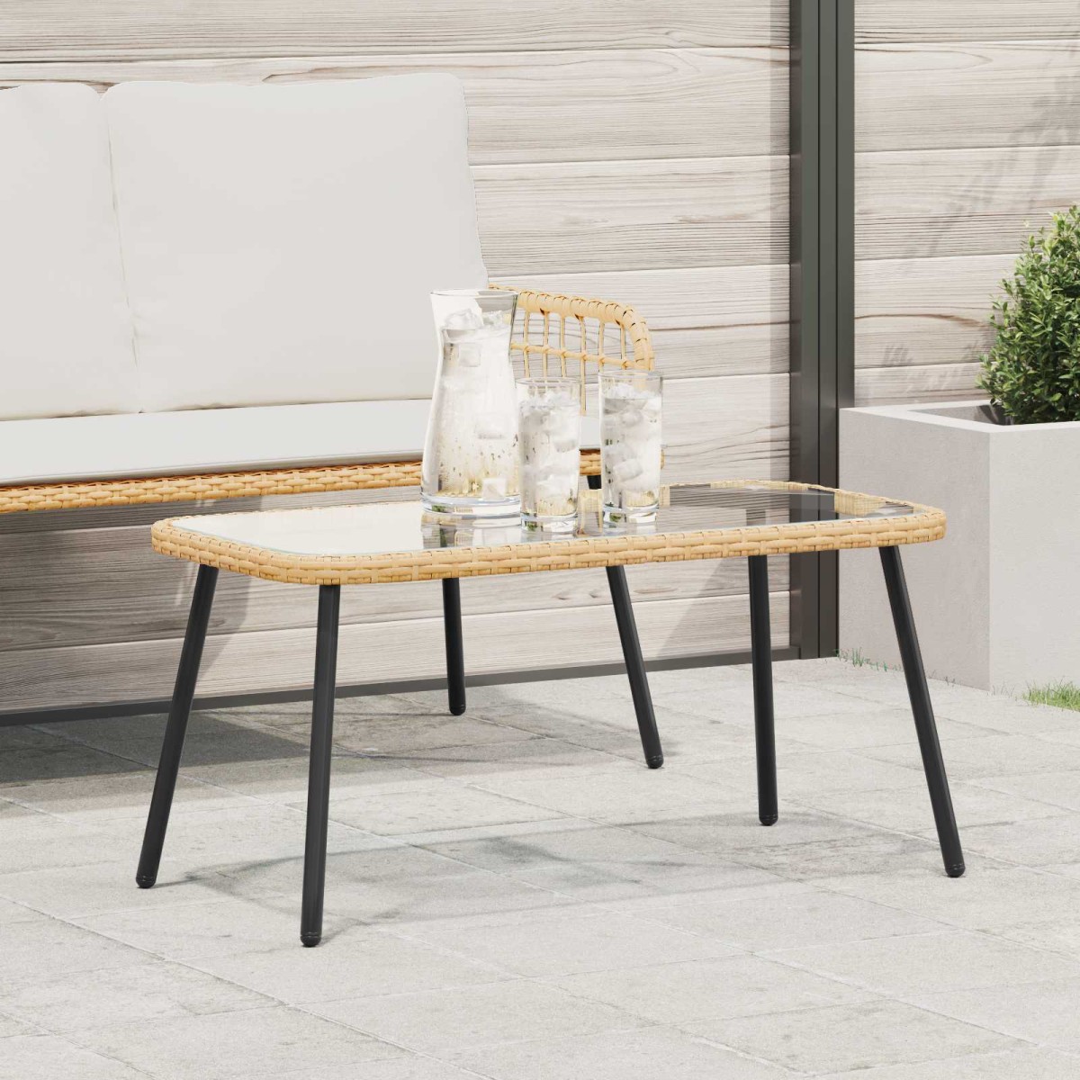 vidaXL Τραπεζάκι σαλονιού Καφέ και Μαύρο 90 x 45 x 43 εκ.