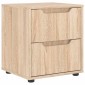 vidaXL κομοδίνο VISNES Sonoma Δρυς 45x40x50 cm Επεξεργασμένο ξύλο