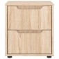 vidaXL κομοδίνο VISNES Sonoma Δρυς 45x40x50 cm Επεξεργασμένο ξύλο