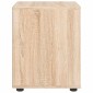 vidaXL κομοδίνο VISNES Sonoma Δρυς 45x40x50 cm Επεξεργασμένο ξύλο