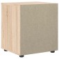 vidaXL κομοδίνο VISNES Sonoma Δρυς 45x40x50 cm Επεξεργασμένο ξύλο