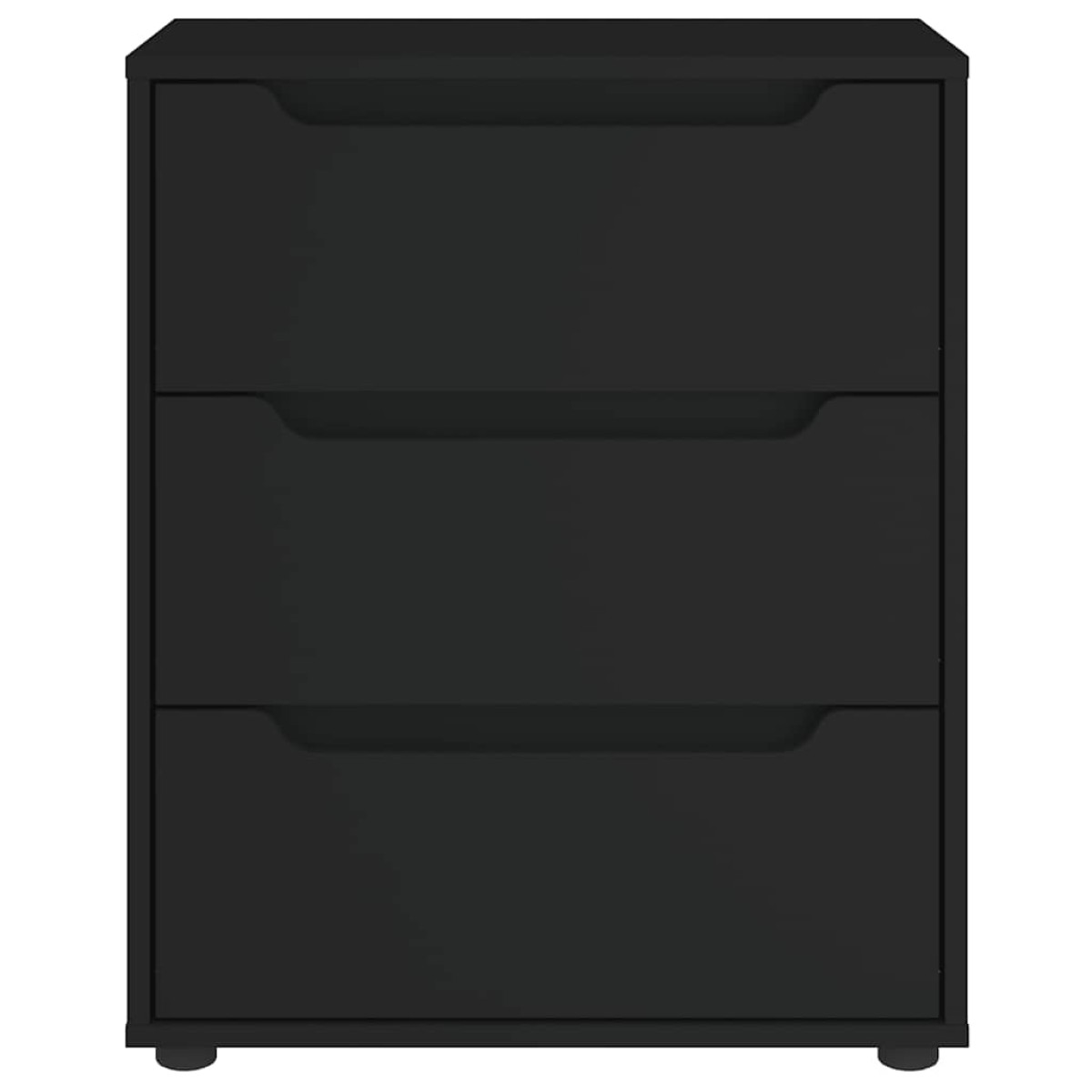 vidaXL Sideboard "VISNES" Μαύρο 60x40x73 cm Ξύλο μηχανής