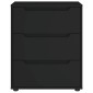 vidaXL Sideboard "VISNES" Μαύρο 60x40x73 cm Ξύλο μηχανής