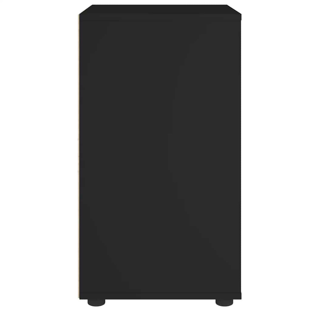 vidaXL Sideboard "VISNES" Μαύρο 60x40x73 cm Ξύλο μηχανής