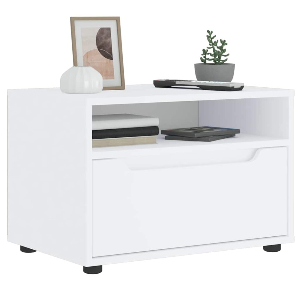vidaXL Έπιπλο Τηλεόρασης VISNES Λευκό 60x40x38 εκ. από Τεχνητό Ξύλο