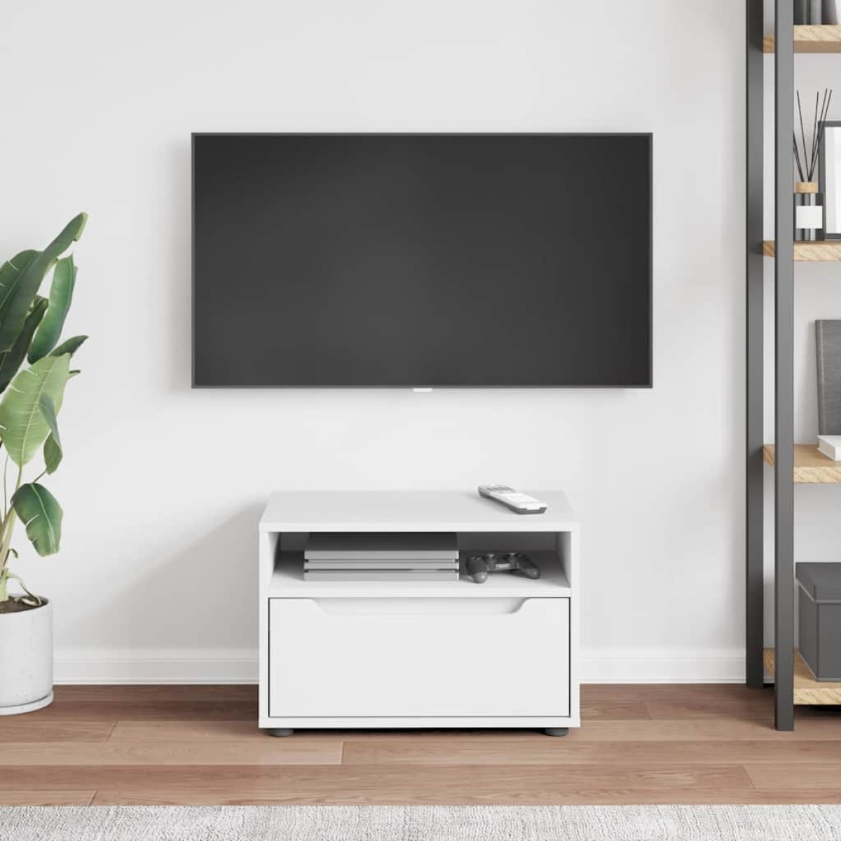vidaXL Έπιπλο Τηλεόρασης VISNES Λευκό 60x40x38 εκ. από Τεχνητό Ξύλο