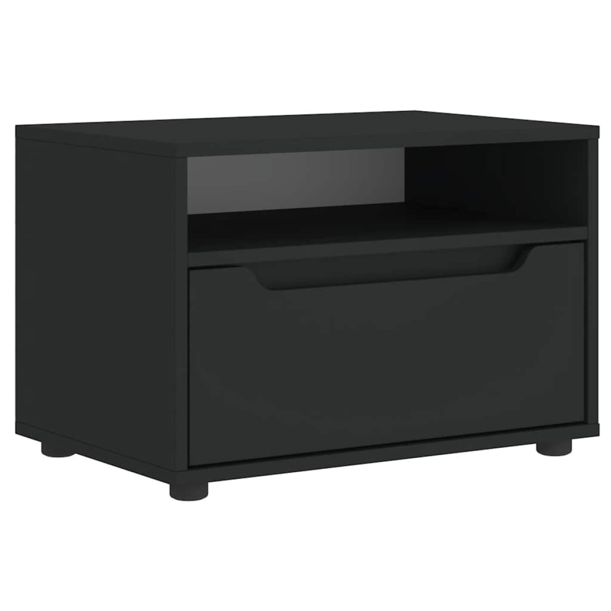 ντουλάπι τηλεόρασης vidaXL "VISNES" Μαύρο 60x40x38 cm Ξύλινη κατασκευή